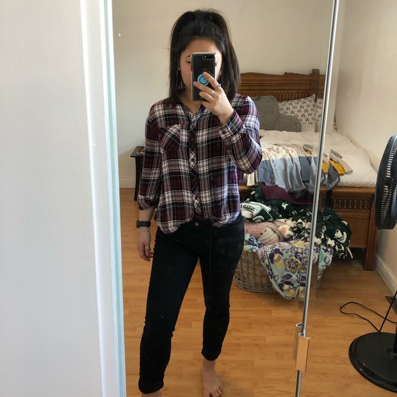 Flannel styled button down - Picture 5 of 6